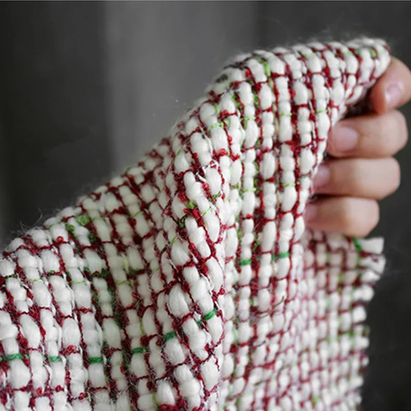 90x140 см/шт. шерстяная ткань сочетающаяся с цветом вязаная контрастная текстура