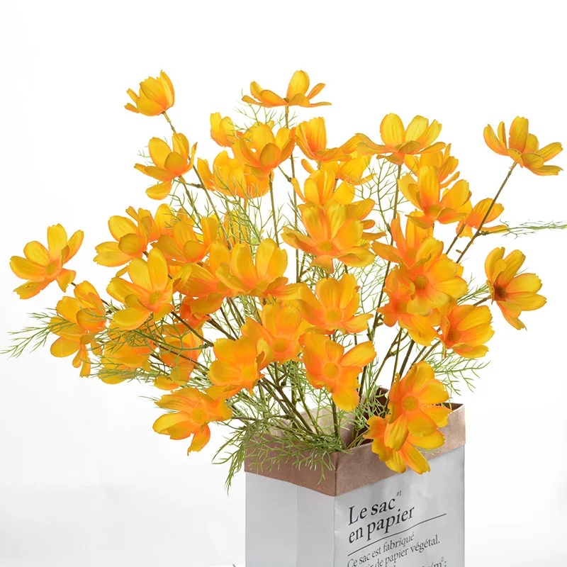 Искусственные цветы 6 головок космос искусственные пионы украшение для дома