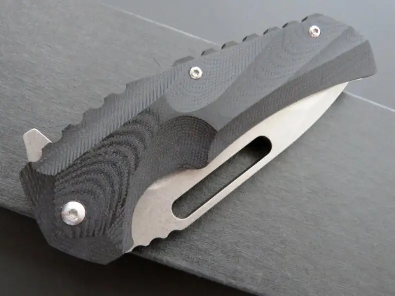 Складной нож EF48 440C карманный Клинок с рукояткой из G10 для ежедневного