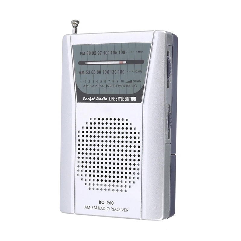 Мини портативный карманный светодиодный AM/FM телескопическая антенна радио