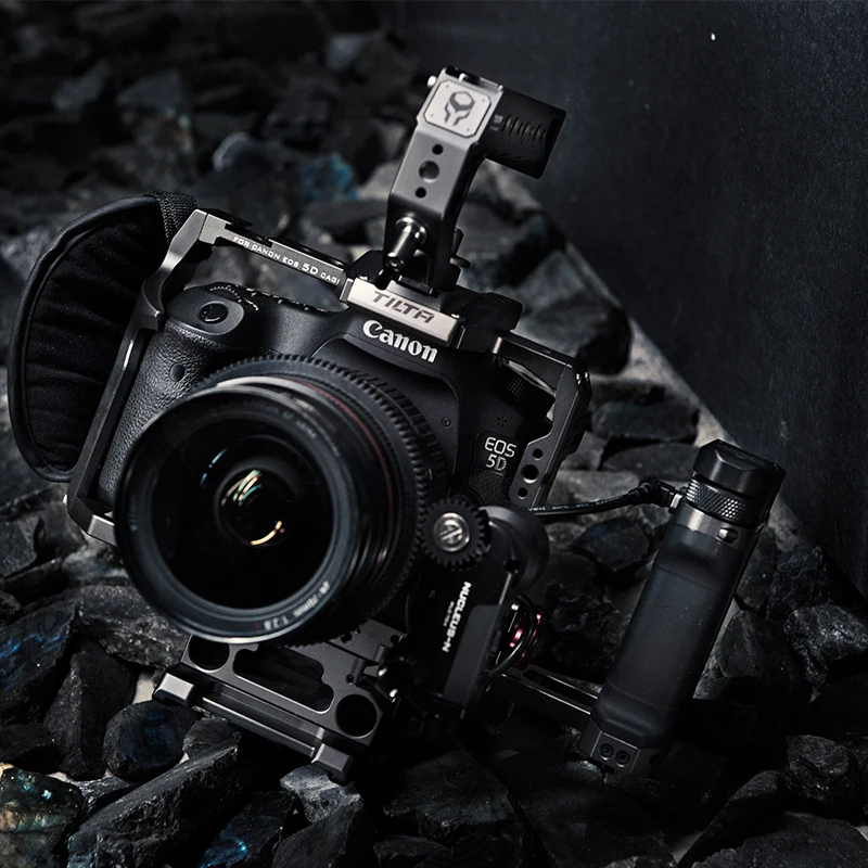 TILTA черный клетка для Canon 5D Mark II III IV 7D камеры с ручкой сверху кабель записи
