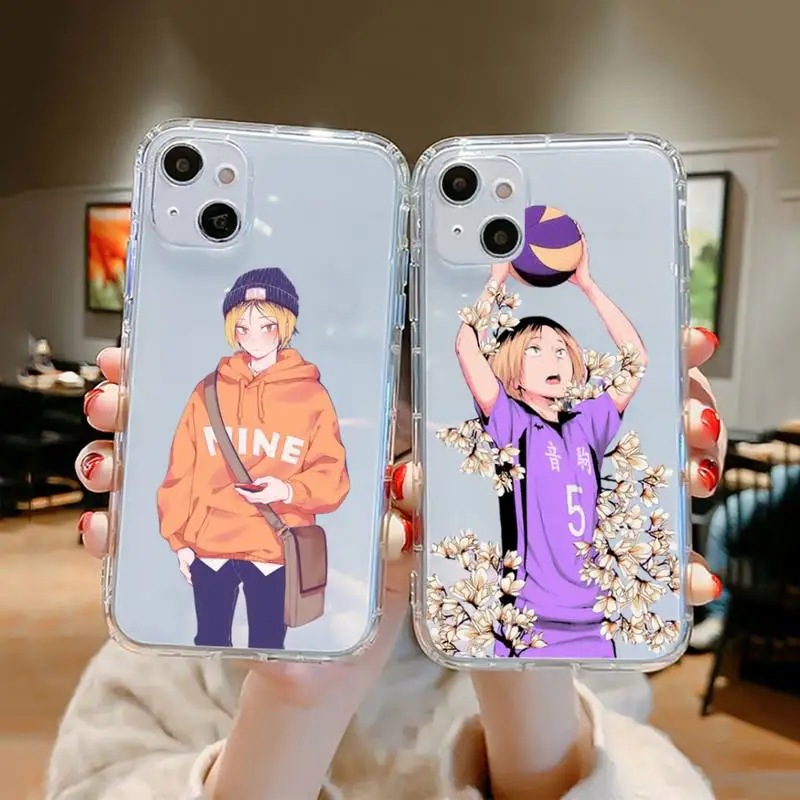

Kenma Kozume Haikyuu!! Phone Case Clear Transparent for iPhone 11 12 13 mini pro XS MAX 8 7 6 6S Plus X 5S SE XR 2020
