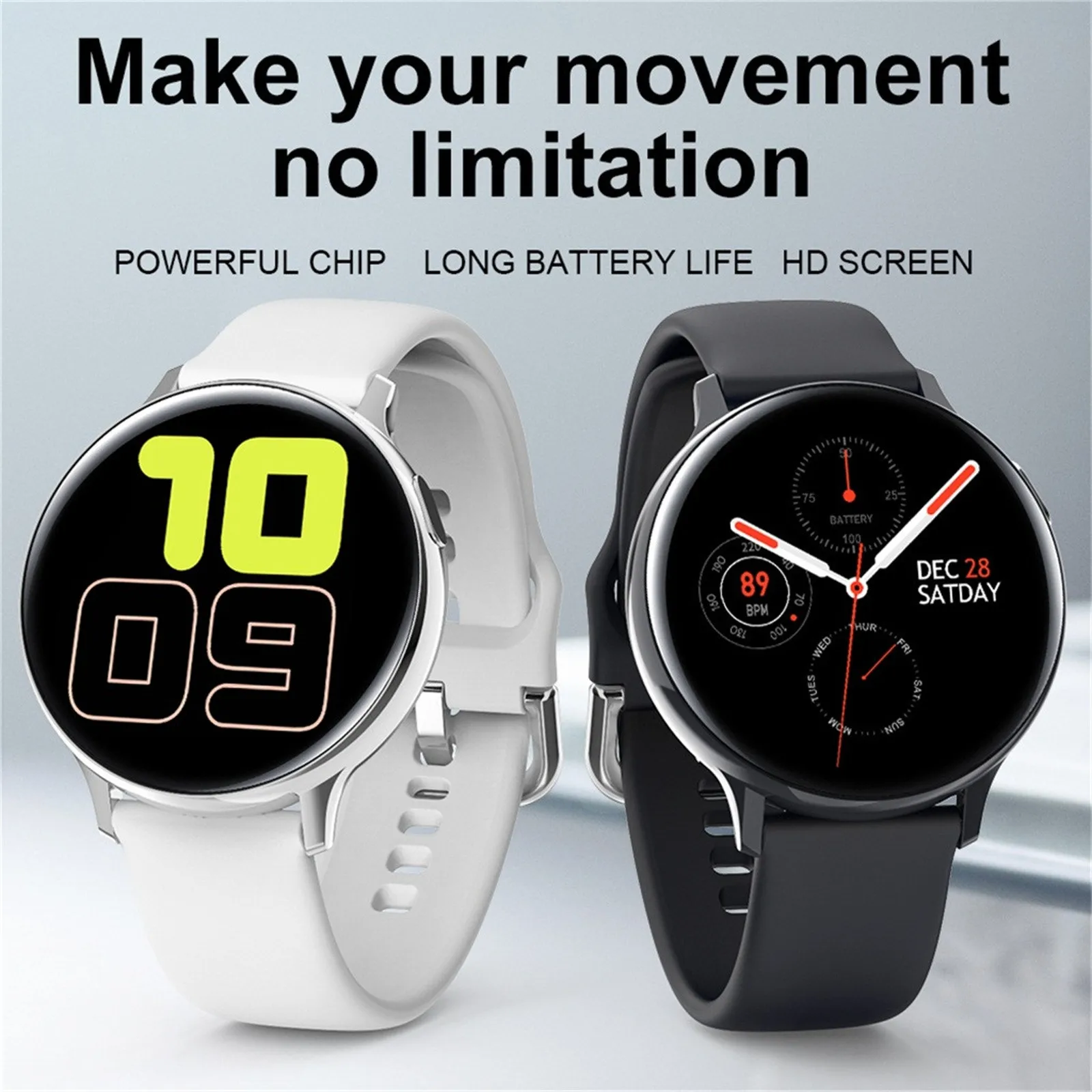 

S20 Fitness Smart Watch IP68 Waterproof Smart Watch 1.4 Inch HD Curved Screen 2021 New Men Women Waterproof Smartwatch