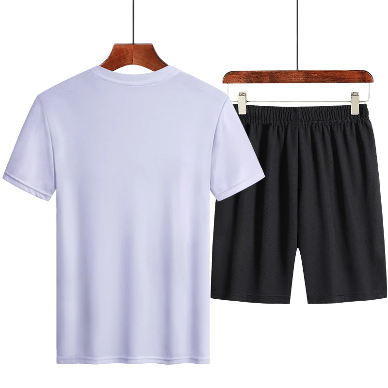 Комплект одежды мужской из 2 предметов футболка и шорты летний короткий