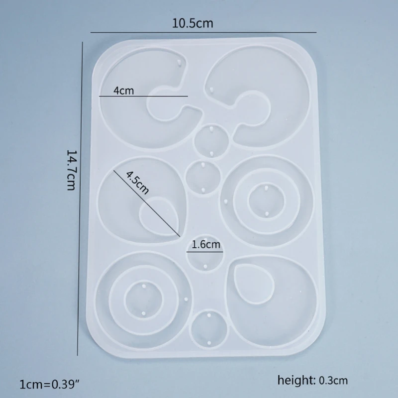 

DIY Earrings Pendants Casting Silicone Mould Crafts Jewelry Making Tools Crystal Epoxy Resin Mold