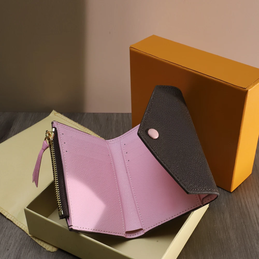 Роскошный дизайнерский складной кошелек высшего качества милый для монет