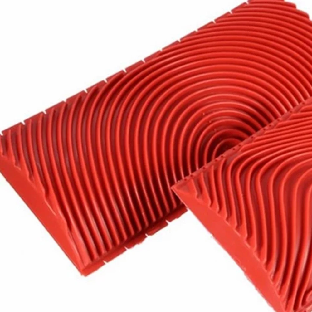 

2Pcs Rubber Roller Brush Imitation Wood Graining Wall Painting Home Decoration Art Embossing DIY Brushing Painting Tools