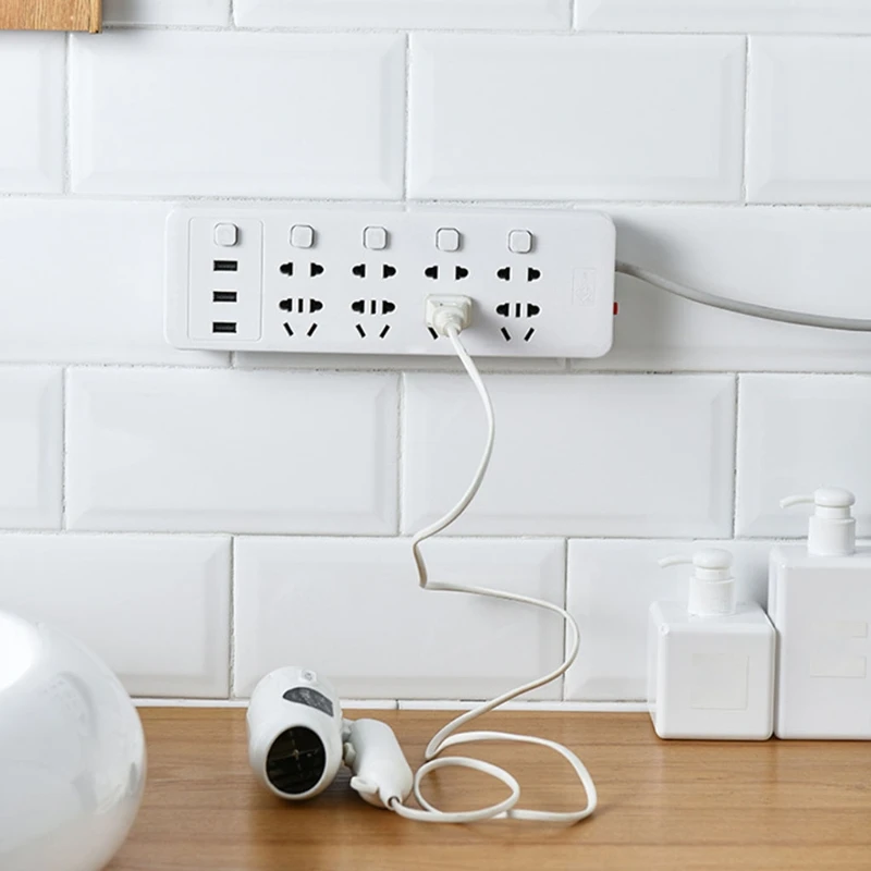 Бесшовный держатель-наклейка для штепсельной вилки без отверстий настенный