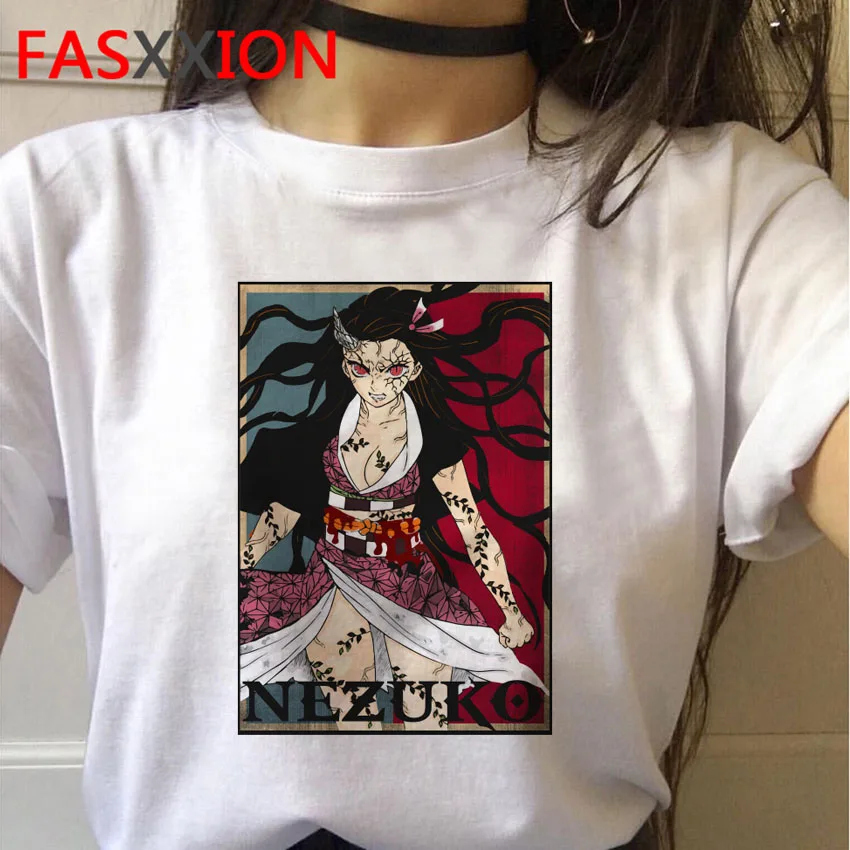 Футболка Kimetsu No Yaiba Demon Slayer японский аниме Графический Топ уличная одежда Панк