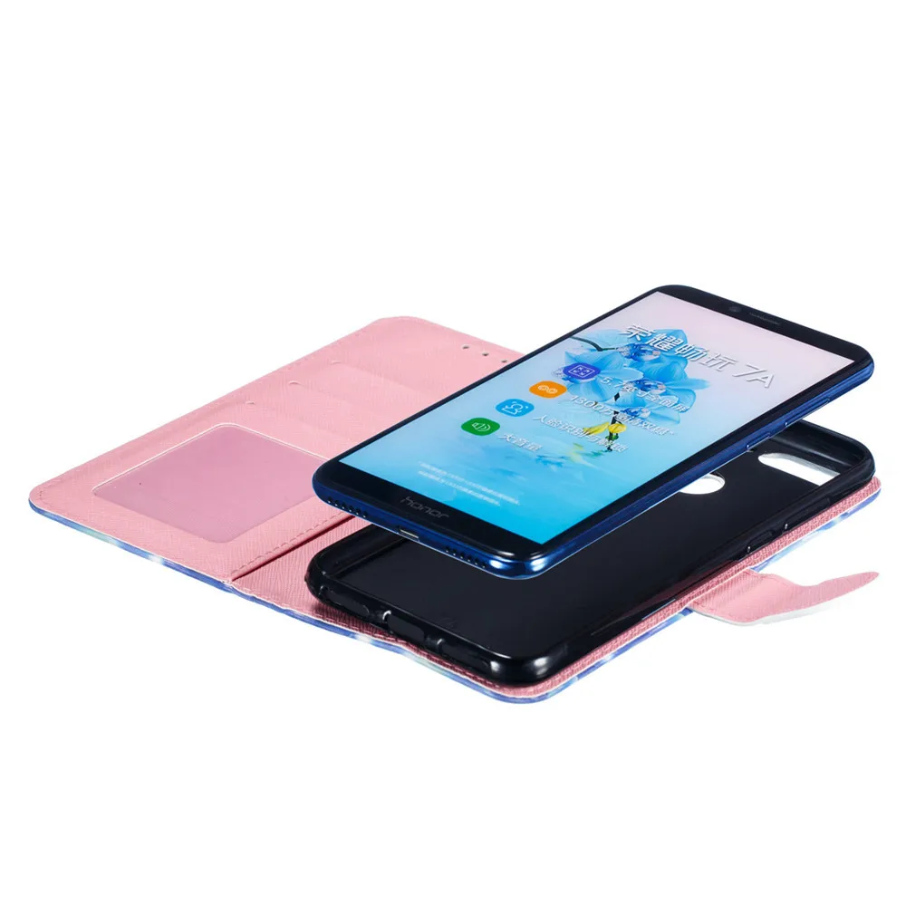 huawei Honor 7C 5.7 дюймов чехол милый Кот Бабочка цветок узором магнитные кошелек обложка флип чехол на для Huawei Honor 7C 5.7 дюймов aum-l41 чехол обложка Чехлы сумка телефона