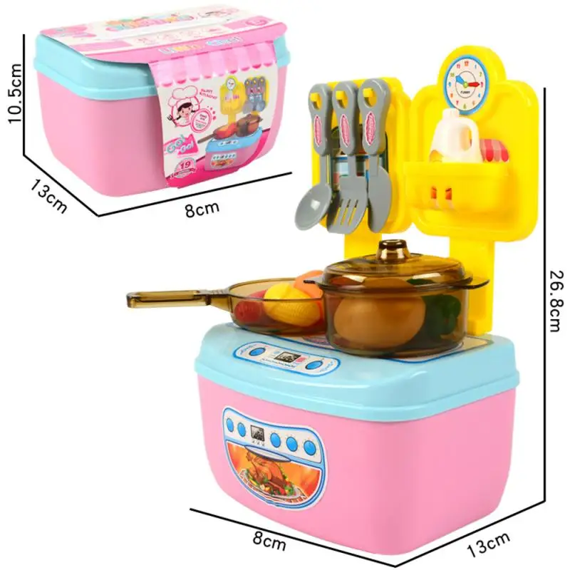 

Children Kitchen Toys Kitchen Storage Box Pretend Play Play House Tableware Play House Assembly DIY Children Educational Toys
