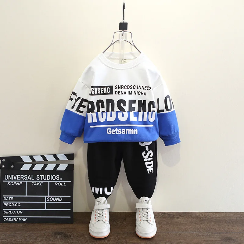 

Детские комплекты с надписью Active, свитшот для мальчиков + спортивные брюки, детская футболка + брюки, детская хлопковая одежда