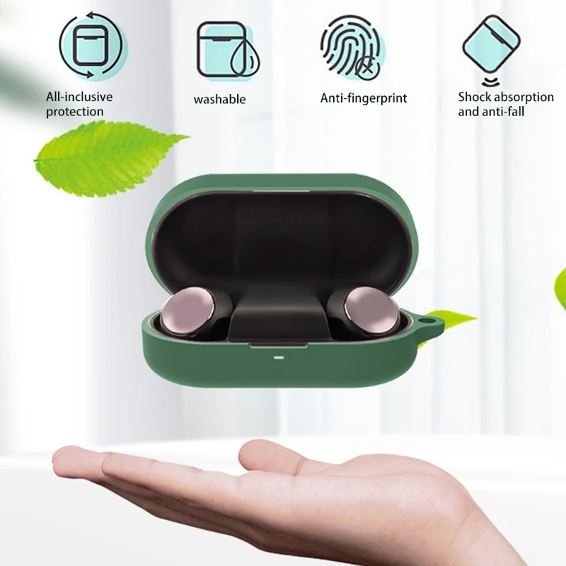 

1 Pc Case Compatible with B&O Beoplay-EQ Shockproof Wireless Earphone Silica Sleeve Impact-resistant Anti-dust Washable Cover