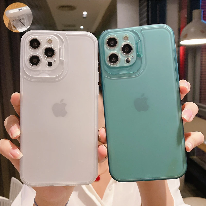 

Чехол для iPhone 13 Pro, защита для камеры, держатель для телефона, чехол для iPhone 13, 12 Pro Max, 11, X, XR, XS, 6, 7, 8 Plus, матовая прозрачная задняя крышка