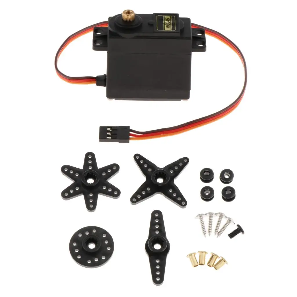 

Metal Steering Gear Servo for 1/10 1/8 RC Car Truck Robot Vehicles Parts