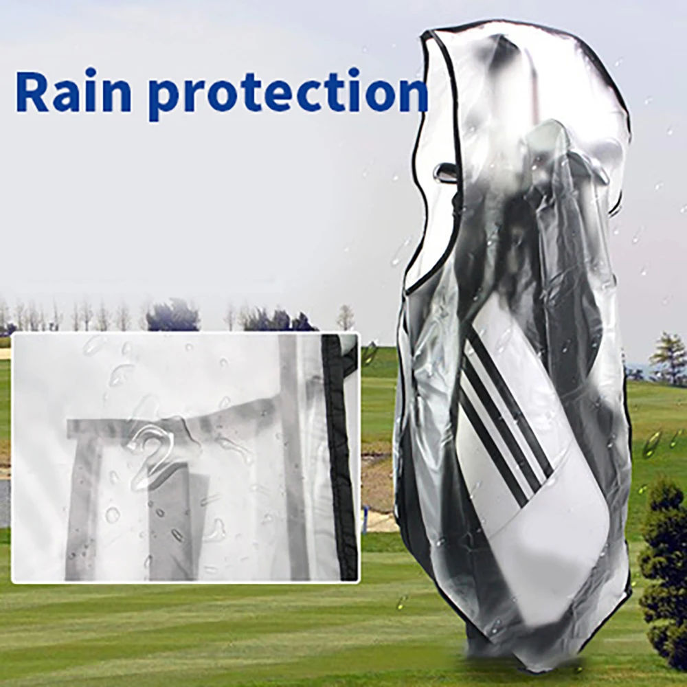 Golf Bag Rain Cover Rain Cover  Pvc Waterproof Golf Bag Raincoat Dust-Proof And Moisture-Proof Ball Bag Protective Cover
