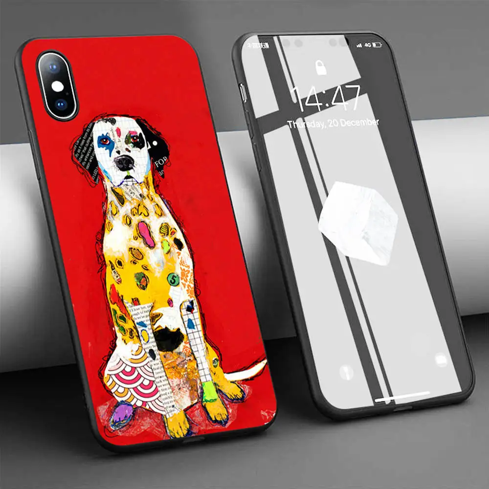 Чехол для телефона Dalmation Dog мягкий силиконовый чехол iPhone 11 Pro Max X 5S 6 6S XR XS 7 8 Plus