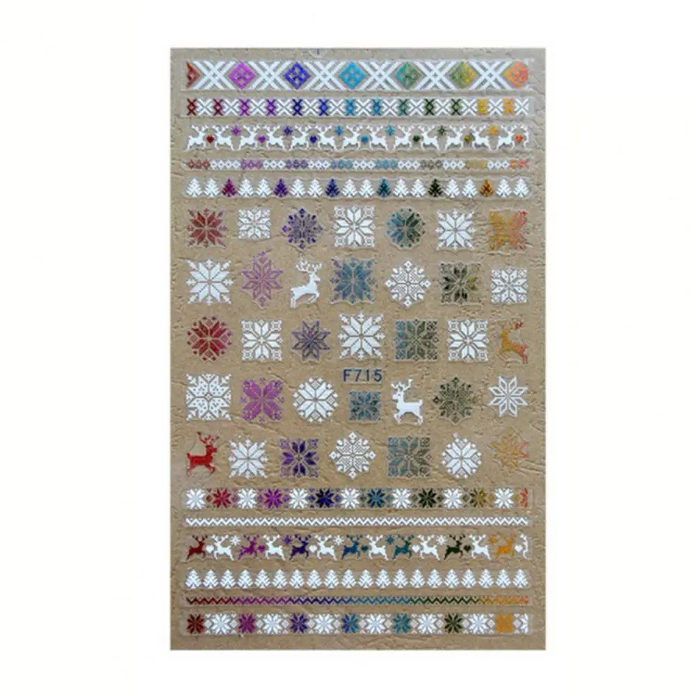 

Delicate Paper Gloss Snowflakes Christmas Nail Art Foils Winter Decor for Beauty Manicure Art Stickers Nail Sticker