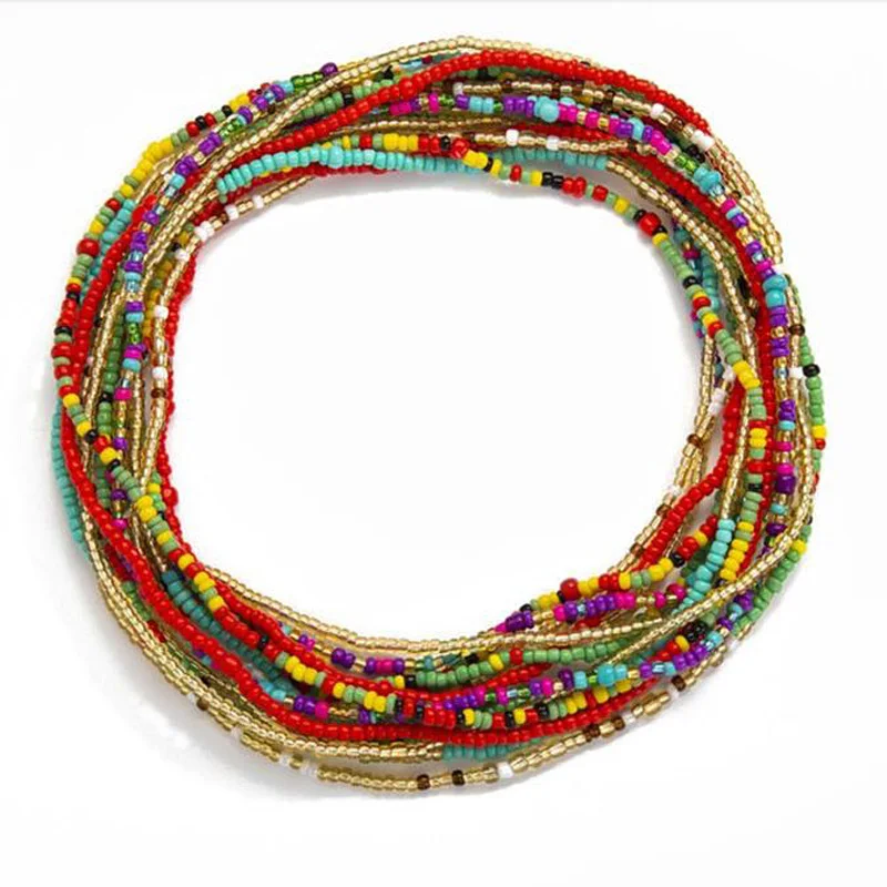 Богемная Этническая пикантная пляжная цепочка на талию для живота африканское