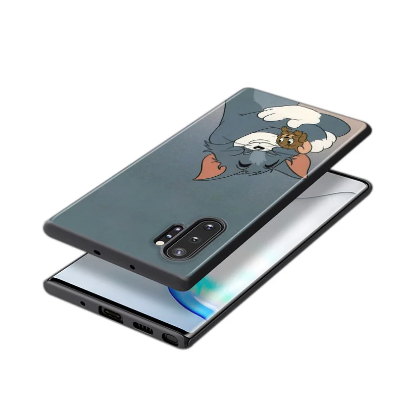 

Funny Cartoon Cute Cat And Mouse For Samsung Galaxy S21 S20 FE Ultra S10 Lite 5G S10E S9 S8 Plus S7 S6 Edge Phone Case