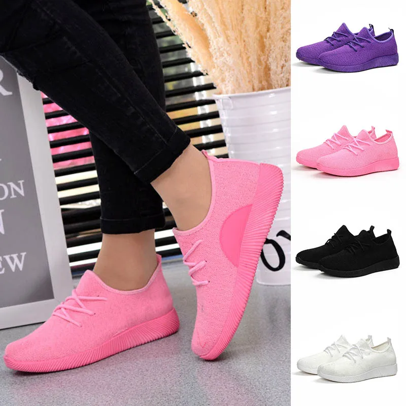 Женские удобные спортивные кроссовки дышащая сетчатая ткань летняя Лучшая