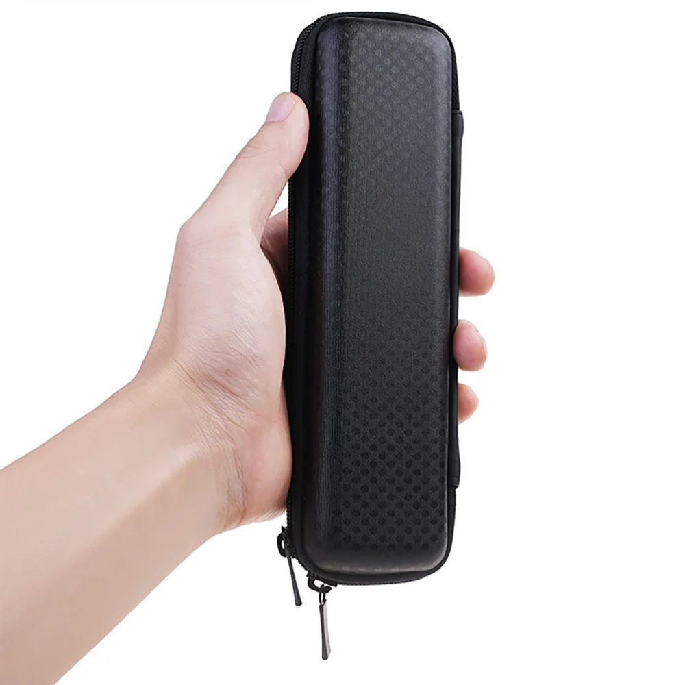 

1 Pc Multipurpose Pen Bag EVA Double Zippers Pen Box Stationery Bag (Black)