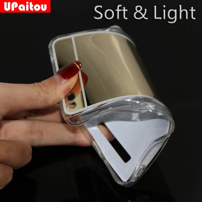 UPaitou Mirror Case for Huawei P20 Lite/Pro TPU Acrylic with Soft Silicone Back Cover Lite Phone |