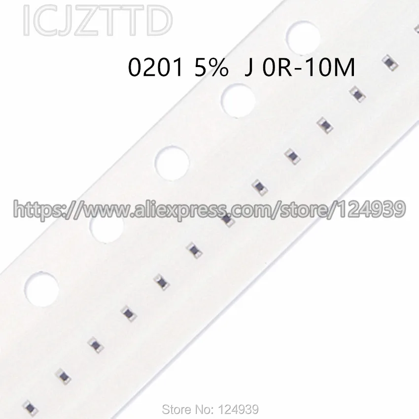 100 шт. RJ0201 0201 5% 1/20 Вт SMD RES 3 9 м 4 7 5 1 6 2 8 10 3M9 4M3 4M7 5M1 5M6 6M2 6M8 7M5 8M2 9M|Индукторы| |