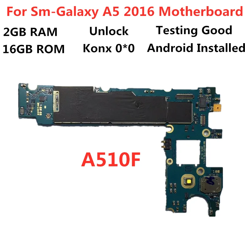 Оригинальная материнская плата для Samsung Galaxy A5 2016 разблокированная A510F 16 Гб