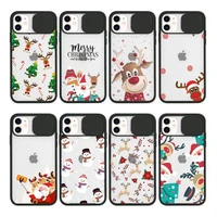 merry christmas elk new year phone case for iphone 12 11 8 7 se 2020 mini pro x xs xr max plus camera protection cover