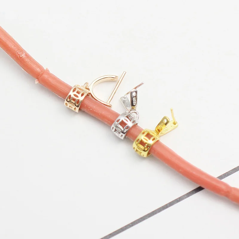 Beadsnice твердый Серебряный 925 кулон клип-пинч фурнитура ювелирный Соединитель Кулон застежки на ожерелье для изготовления подвесок ID34628