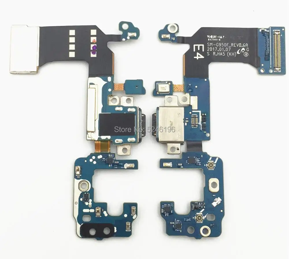 1 шт. Micro USB PCB зарядное устройство док-станция порт мини разъем гибкий кабель для samsung Galaxy S8 SM-G950F G950F печатная плата