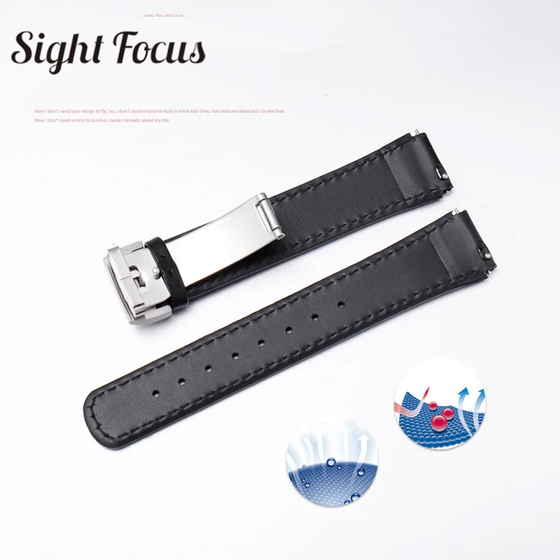 Ремешок из телячьей кожи для наручных часов сменный спортивный браслет воловьей