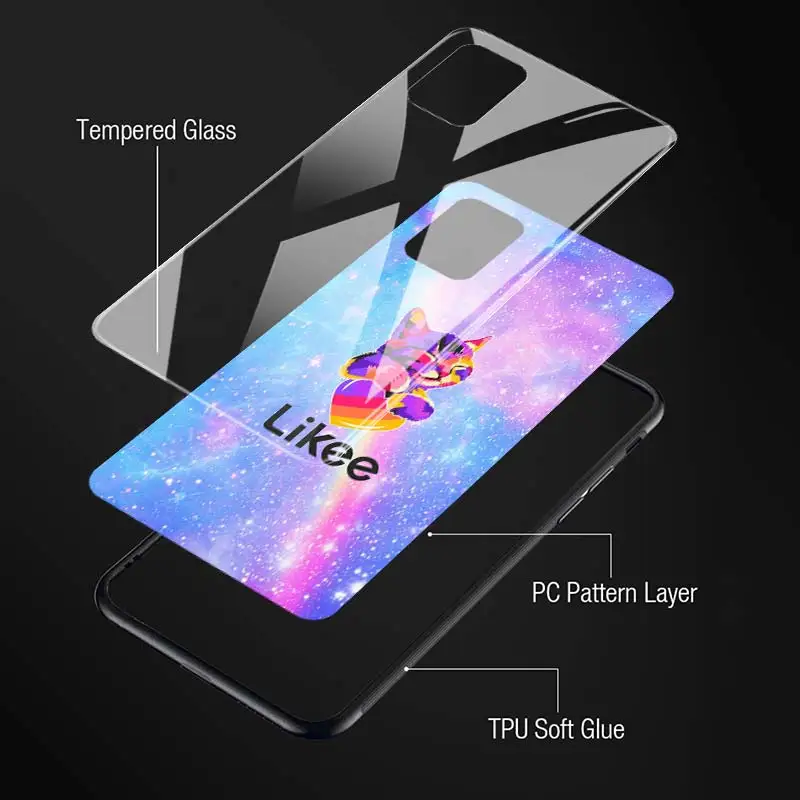 

Likee cute cat Phone Case for Samsung Galaxy A21s A50 A51 A70 A71 A12 A10 A20 A40 A11 A21 A31 A41 Glass Cover Shell