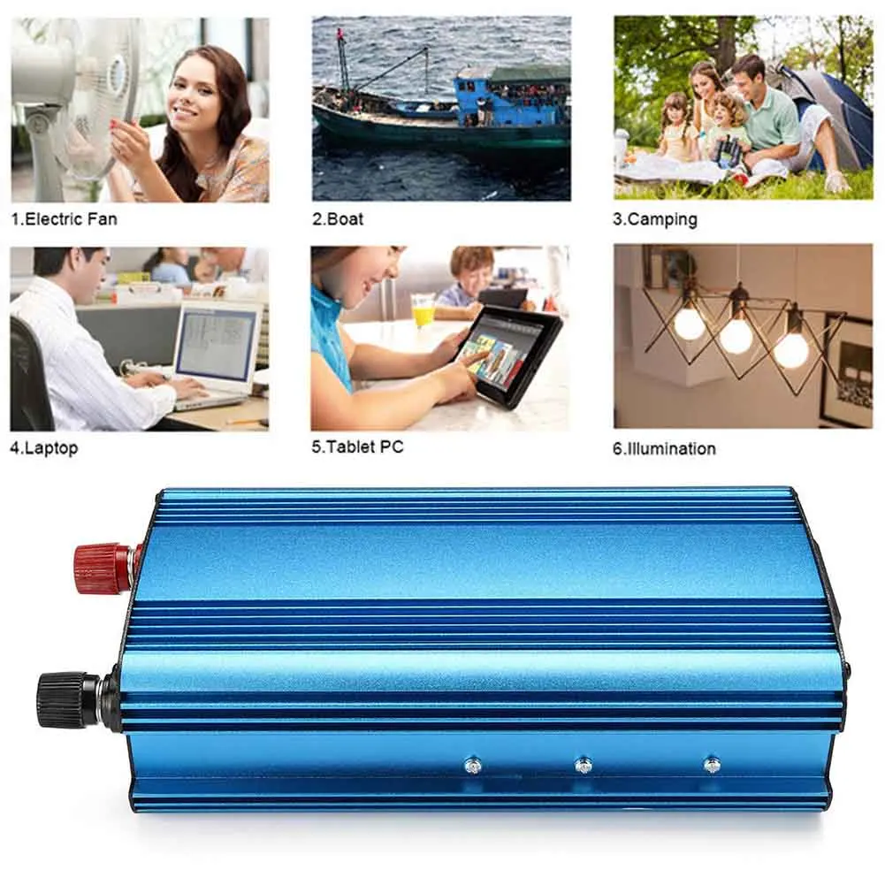 

3000W/4000W Car Solar Power Inverter DC 12/24V to AC 220V Modified Sine Wave Converter AS99