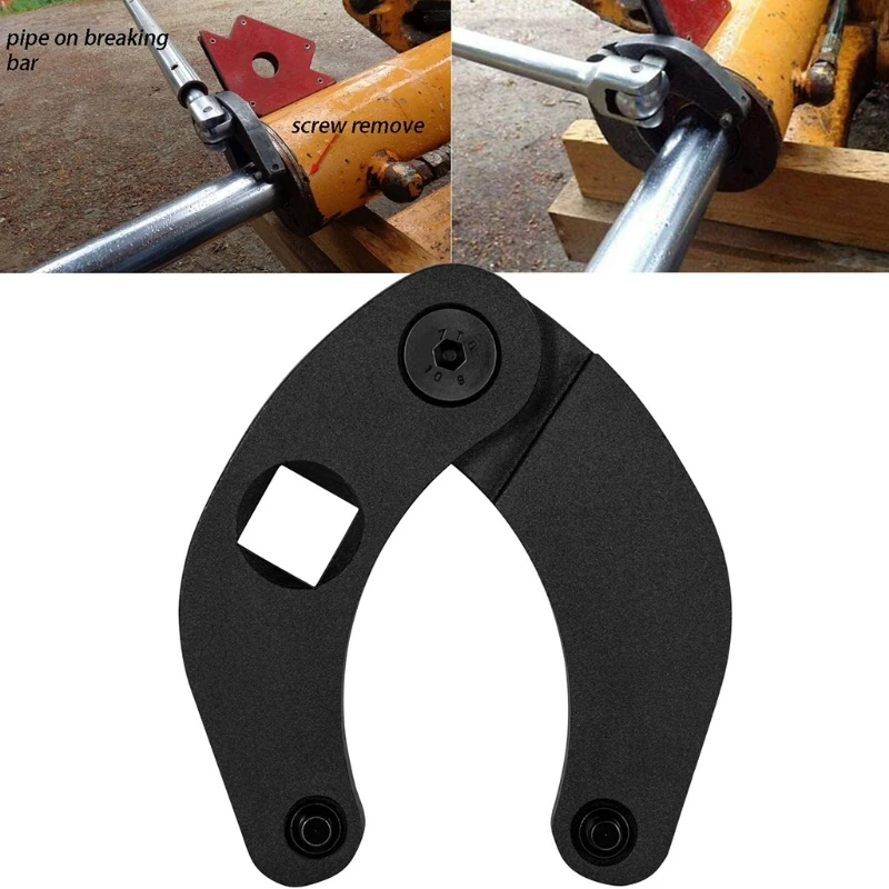

Black Adjustable Gland Nut Wrench for Hydraulic Cylinders on Most Farm and Construction Equipment Case 480E/580/580D/580