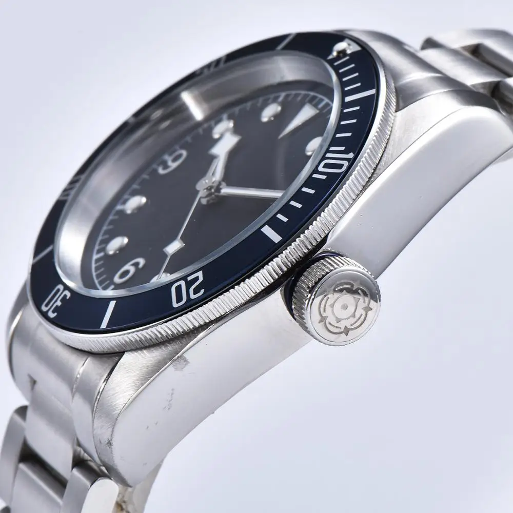 Free Shipping Watch Automatic Men's 41mm Network Mineral Glass Light Hand 316L Stainless Steel Case T-21010 | Наручные часы