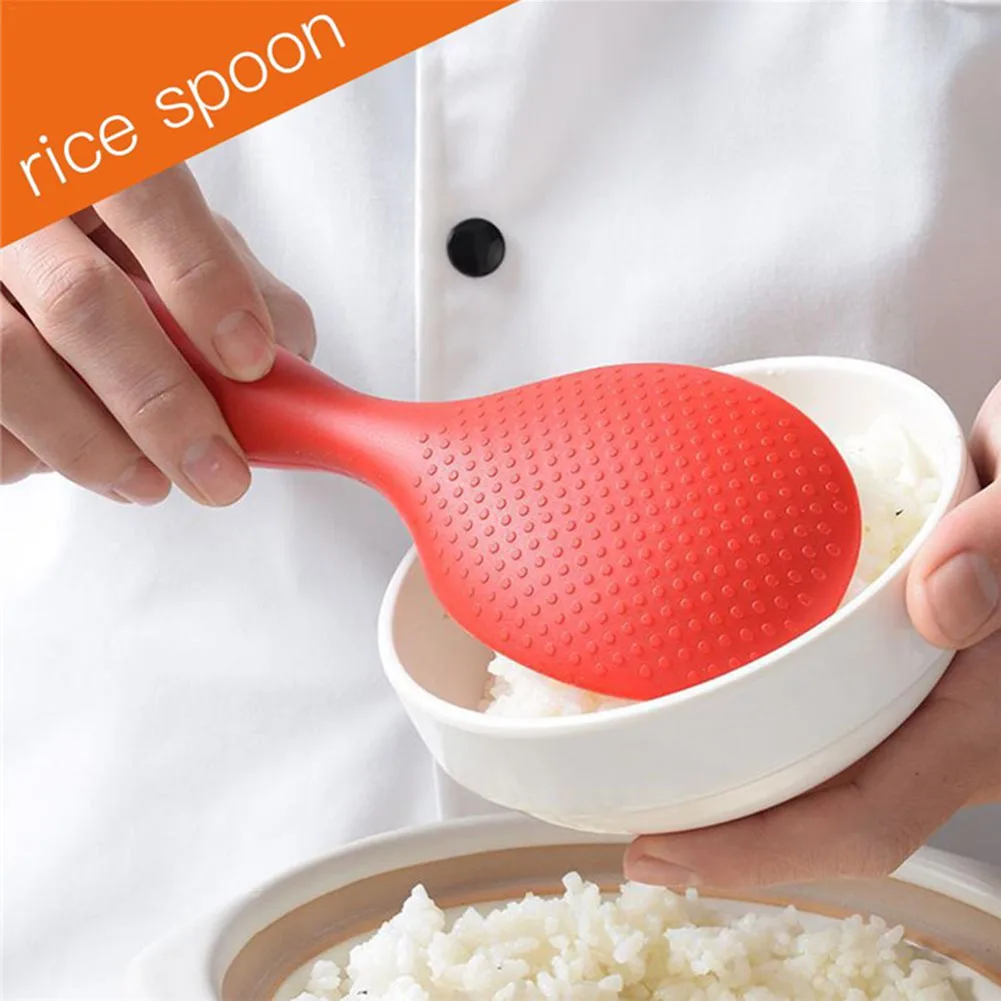 Potato Food Tools Anti-corrosive Heat Resistant Non-stick Restaurant Easy Clean Rice Spoon Silicone Paddle Free Standing | Дом и сад