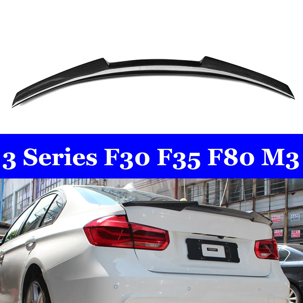 Новинка бампер заднего крыла в стиле M4 для BMW 3 серии F30 F35 F80 M3 настоящий спойлер из