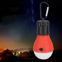 mini portable tent light led bulb emergency lamp waterproof hanging hook camping flashlight gq
