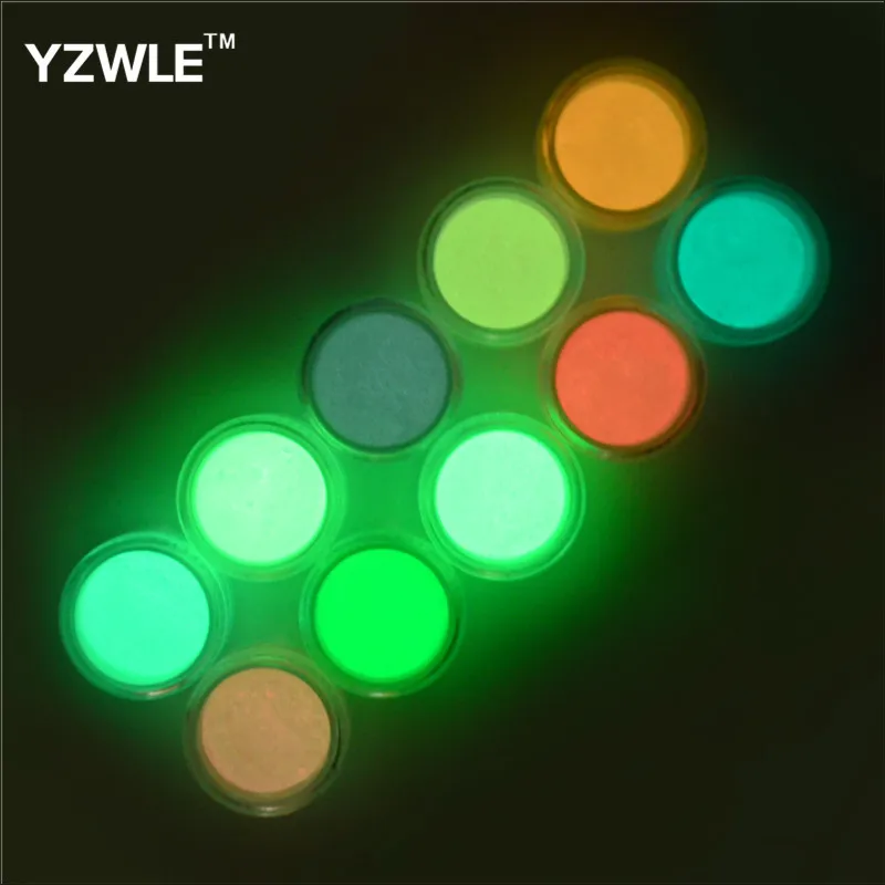 

Nail Art Luminous Powder Glow In The Dark Nail Fluorescent Glitter Phosphor Powder DIY Gel Polish Manicure for Nails Decoration