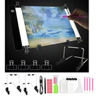Новый планшет для рисования размера A3A4A5 со светодиодсветильник кой, планшет для алмазной живописи, защита глаз, яркая копировальная доска, алмазная вышивка, искусство