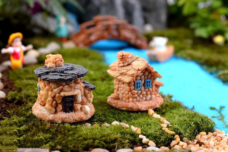 Каменный дом Сказочный Сад миниатюра ремесло микро ДОМ декорации для