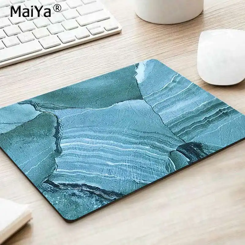 

MaiYa My Favorite Blue gold Marble Gamer Speed Mice Retail Small Rubber Mousepad Top Selling Wholesale Gaming Pad mouse