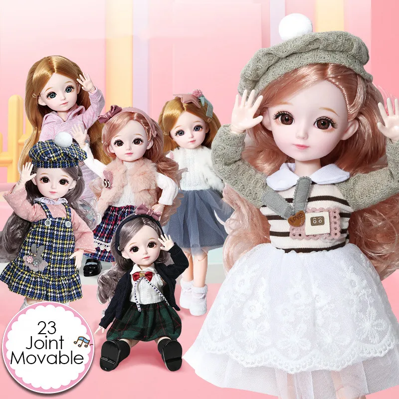 

New 1/6 Music Light BJD Dolls 31 CM DIY Manual Fashion Beautiful BJD Dolls 23 Joint Movable Dress up Makeup Dolls For Girls Toys