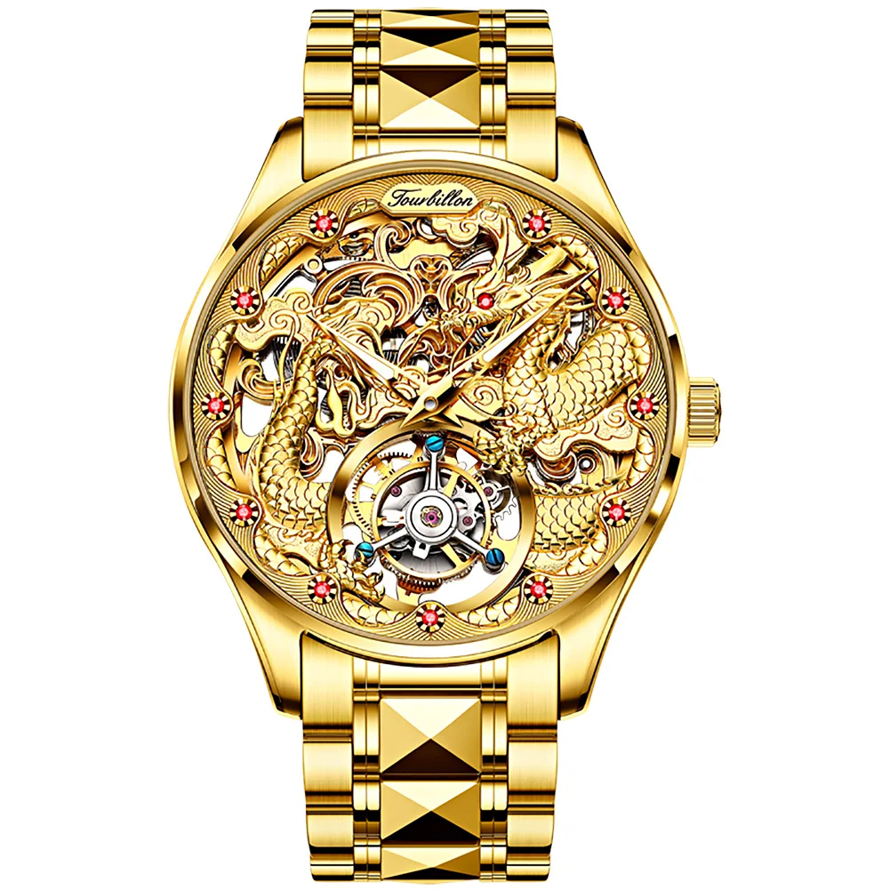 

OUPINKE Men Mechanical Watch Luxury Automatic Watch