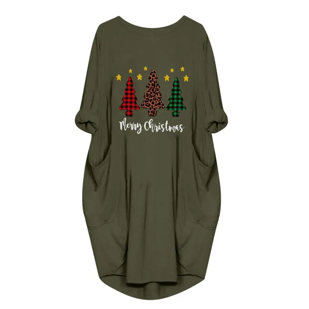 Повседневные свободные платья размера плюс женские осенние зимние новые модные