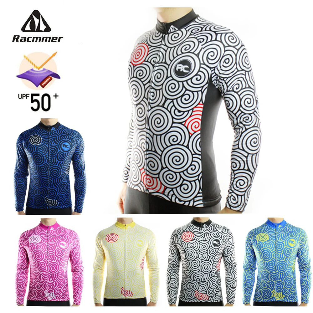 

Racmmer 2021 Mens Long Sleeve Cycling Jersey Mtb Cycling Clothing Bicycle Maillot Ropa Ciclismo Sportwear Bike Clothes #CX-20