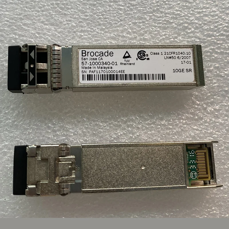

Pulled BROCADE 57-1000340-01 10G SR 100m Transceiver