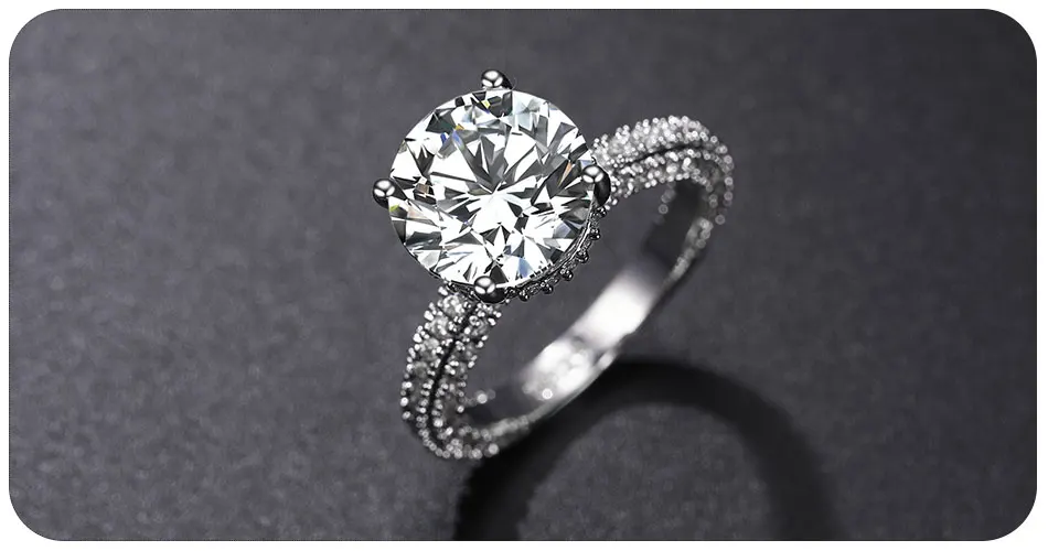 UMODE белое золото цвет свадебные кольца для женщин Bijoux кольцо ювелирные изделия AAA Bague аксессуары Femme подарок на помолвку для девочек UR0574A